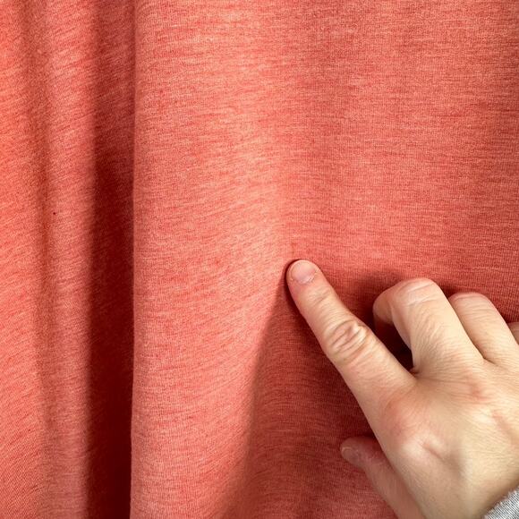 Garnet Hill Womens Tunic Top S Ginger Heather Cowl Neck Knit Oversized Tencel - Picture 5 of 11